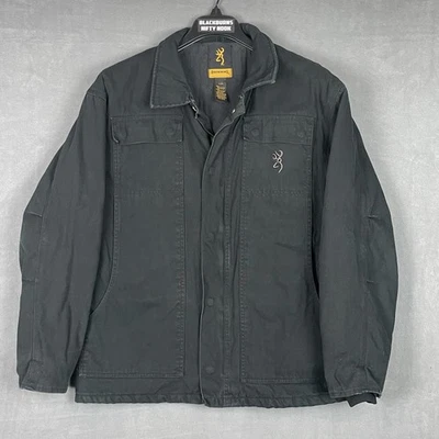 Browning Canvas Jacket/Coat Large Mens Hunting Workwear Quilt Lined - Image 1 of 4