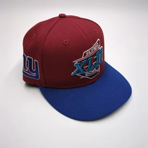 Cappello New Era NFL Super Bowl 42 XLII 2008 aderente 7 1/8 New York Giants - Foto 1 di 4