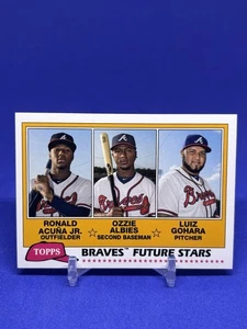 2018 Topps Archives #FS-BRA Braves Future Stars Acuna Jr Albies Gohara RC - Bild 1 von 2