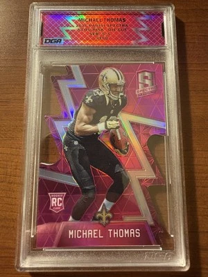 Michael Thomas 2016 Panini Spectra Neon Pink Die-Cut Rookie DGA PC Slab - Image 1 of 2