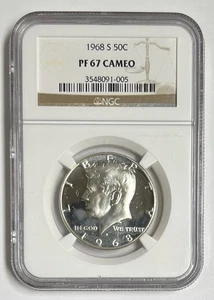 1968 S 50c Kenny Half Dollar PF67 Cameo NGC - Picture 1 of 4