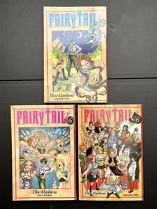 FAIRY TAIL Manga por Hiro Mashima Libro de bolsillo inglés Vols 4 - 5 - 6 Set / Lote - Imagen 1 de 4