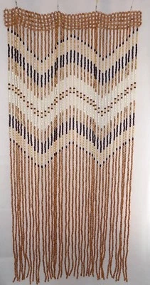 Handarbeit Holzperlen Vorhang Türöffnung Tür Zimmer Fensterteiler Holzperle - Bild 1 von 4