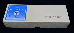 Vintage Roger & Gallet Clavel Azul Savon Oeillet Azul SOLO EN CAJA - Imagen 1 de 9