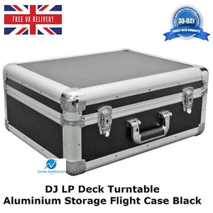 2 x DJ LP Deck Plattenspieler Aluminium Aufbewahrung Flugtragetasche schwarz leicht - Bild 1 von 8