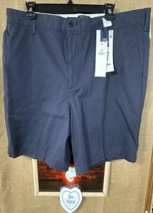 NWT Dockers Perfect Short blue mens flat solid zipper loose 44W Bangladesh - Picture 1 of 8