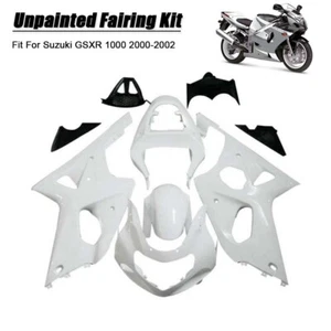 Bodywork Fairing Kit Unpainted Motorcycle Fit For Suzuki GSXR1000 2000-2002 - Picture 1 of 7