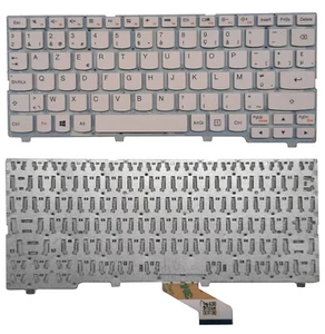 Original Lenovo Ideapad 110S-11IBR 110S-11AST Clavier BELGIË WIT AZERTY - Afbeelding 1 van 3