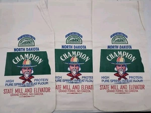 1997 North Dakota Champion Wheat Flour Bag Grand Forks State Mill And Elevator - Picture 1 of 4