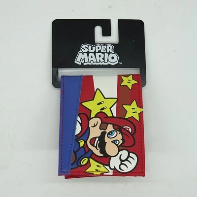 Super Mario with Stars and Stripes Imitation Leather(PU)  Bi-Fold Wallet New - Image 1 of 3