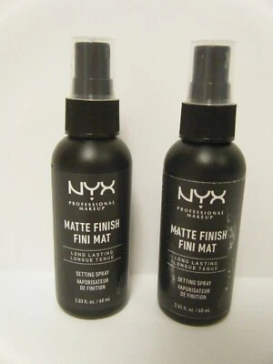 NYX Matte Finish Makeup Setting Spray Two (2) Bottles 2.03 fl. oz. Each New - Image 1 of 4