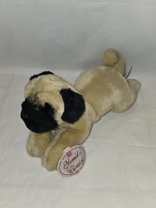 Yomiko Classics Tan & Black Pug Plush Russ Stuffed Animal Dog Puppy Soft Toy - Picture 1 of 8