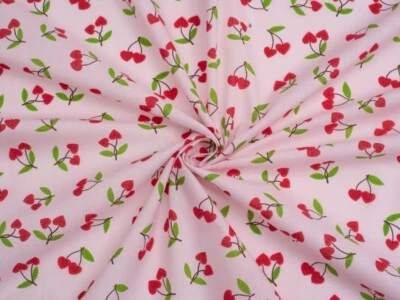 Tecido de polialgodão estampado Minerva rosa - por metro - Imagem 1 de 4