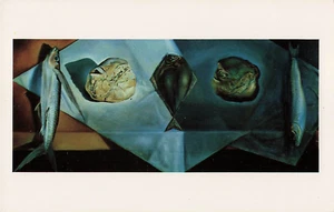Salvadori Dali Nature Morte Evangélique Vintage Art Postcard - Picture 1 of 2