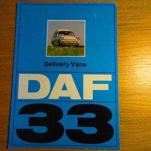 DAF 33 Delivery Van UK Market Sales Brochure September 1973 - Bild 1 von 1