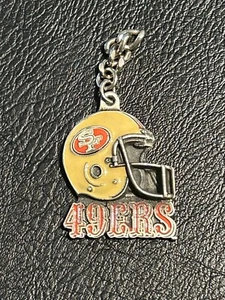 1998 SAN FRANCISCO 49ERS FOOTBALL KEYCHAIN, Great American Products pewter - Picture 1 of 5