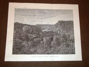 Seltene Ansicht des Königspalastes von Caserta 1879 Kampanien - Bild 1 von 1