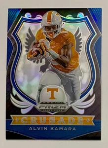 2020 Panini Prizm Draft Picks Football Crusade Alvin Kamara Tennessee Blue #15! - Picture 1 of 2