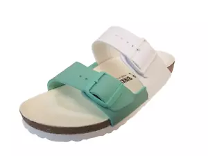 NIB$160 BIRKENSTOCK Arizona Split Leather White Jade US Women's SIZE 7-7.5 - Picture 1 of 12