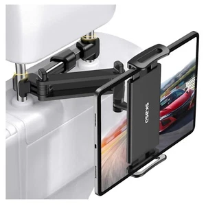 Auto Tablet Halterung Teleskoparm 360° Drehung KFZ Kopfstütze Universal - Bild 1 von 10