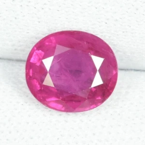 2.02 ct AIGS" BEAUTIFUL LUSTER VIVID PINKISH RED 100% NATURAL RUBY See Vdo RYD - Picture 1 of 4