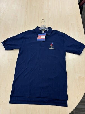 De colección Nuevo 1996 Juegos Olímpicos Atlanta Para hombres 100% Algodón Hanes Polo Azul • EE. UU. • Pequeño Foto 1 de 4