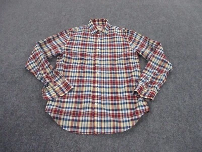 Camisa Relwen Adulto S Rojo Amarillo Vestido de Negocios a Cuadros Informal Preppy Otoño Para Hombres Foto 1 de 4