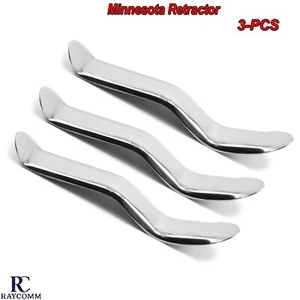 MINNESOTA DENTAL INSTRUMENTS CHEEK RETRACTOR 14cm FOR LIPS TONGUE SET OF 3PCS CE - Picture 1 of 5