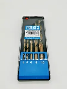 Presto 5-teiliges 4-10 mm HSS Kobalt Jobber Bohrer Set - Bild 1 von 1
