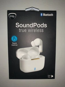 iHip Bluetooth SoundPods True Wireless Earbuds (White) *NEW* - Picture 1 of 7