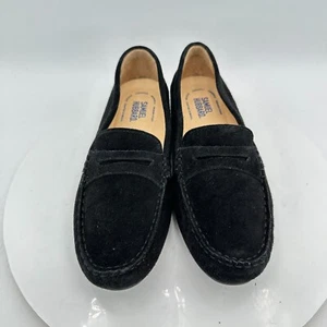 Samuel Hubbard Women Size 7.5 Black Suede Comfort Casual Loafer Flat Shoes - Picture 1 of 12