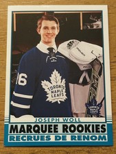 2020-21 O-Pee-Chee Joseph Woll Marquee Rookie Teal RC Toronto Maple Leafs NHL