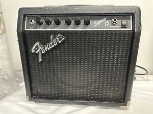 Vintage Fender Squier 15 Gitarren-Übungsverstärker 38 Watt Brea Calif. Squire - Bild 1 von 12