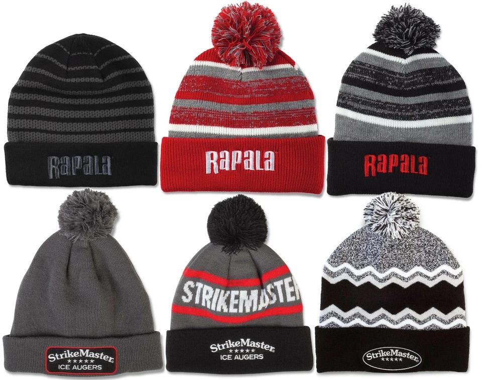 Rapala Strikemaster Mesh Knit Pom Beanie Pick Model Color & Qty Hat Cap - Image 1 of 1