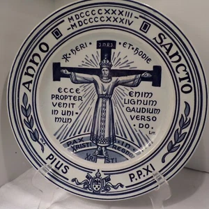 Petrous Regout De Sphinx Religious Plate Holland Italy L’Anno Santo 1934 Reduced - Picture 1 of 8