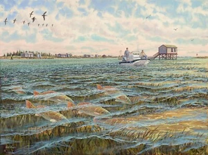 "LAND CUT" di Herb Booth Wade pesca stalking scorfano le poco profonde SouthTexas - Foto 1 di 1