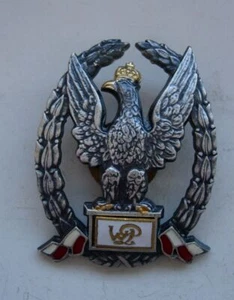 POLISH POLAND EXEMPLARY Soldier, warrant officer, MARKED, rare enameled type - Picture 1 of 3