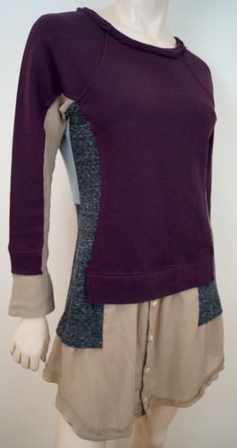 Abito a tunica Undercover CO LTD multicolore lavorato a maglia e chiffon taglia 2; M