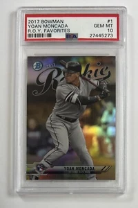 2017 Bowman #1 Yoan Moncada R.O.Y. PSA 10 Gem MT SF-5273 - Picture 1 of 2