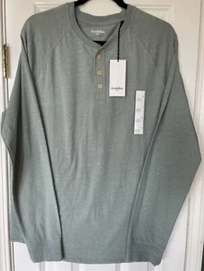 Goodfellow Mens Long Sleeve Shirt Large Button Sage Green NEW WITH TAGS. - Picture 1 of 3