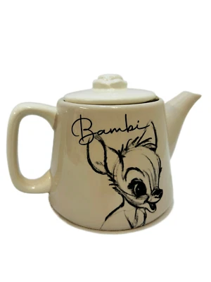 Tetera de cerámica Bambi & Thumper con tapa novedad café tetera gres  Foto 1 de 4