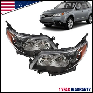 For 2009-2013 Subaru Forester Halogen Headlights Headlamps Assembly Left+Right - Foto 1 di 9