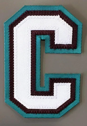 ANAHEIM DUCKS CAPTAINS "C" PATCH FOR 1990'S STYLE MAROON JERSEY PAUL KARIYA Cover