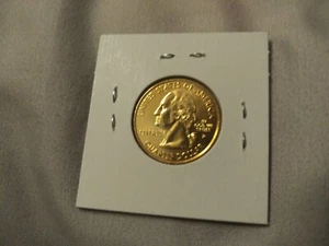 STATE QUARTER MASSACHUSETTE P--GOLD PLATED--FREE SHIP 2000 BU - Picture 1 of 5