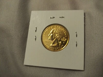 STATE QUARTER MASSACHUSETTE P--GOLD PLATED--FREE SHIP 2000 BU - Image 1 of 4