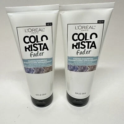 2 L'Oreal Colorista Fader Reset Fading Shampoo 6.8 Ounce Color Rista Bottles - Image 1 of 4