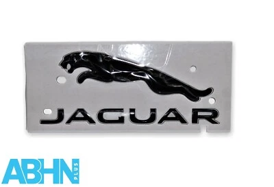 MX63404D52AA Jaguar XF X260 Emblema Originale Nuovo Badge Leaper Posteriore Nero - Immagine 1 di 4