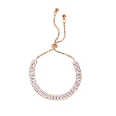 Lo último y elegante pulsera de cristal de oro rosa para mujer y niña Foto 1 de 4