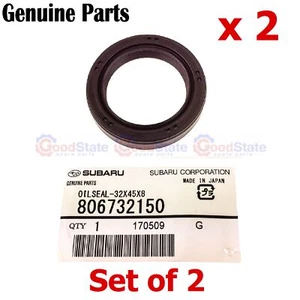 GENUINE Subaru Outback 2.0 2.5 SOHC Non Turbo 1999-2014 Camshaft Oil Seal x2 - Picture 1 of 3