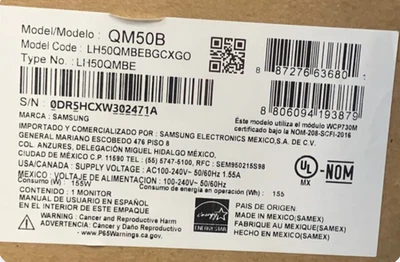 Samsung QM50B / 50" 4K Professional LED Smart Display (LH50QMBEBGCXGO) - Image 1 of 4